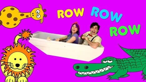 Row Row Row Your Boat - Popular nursery rhyme for Toddlers