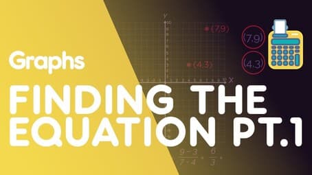 Finding The Equation Of A Line Through 2 Points PART 1