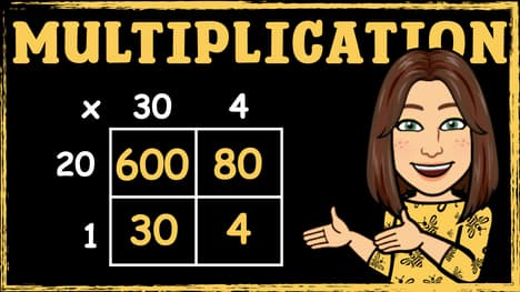 Multiplying Numbers Using the Area Method