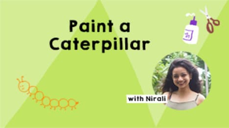 DIY Caterpillar Painting