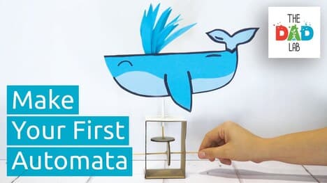 DIY Cardboard Whale Automata Toy