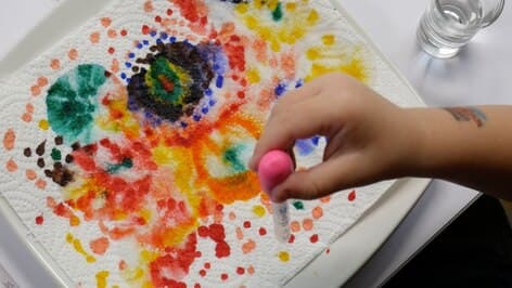 Magic Colours Using Markers and Water