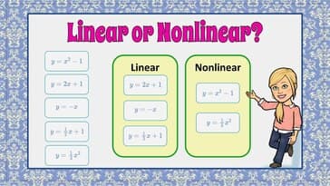Identifying Linear and Nonlinear Equations
