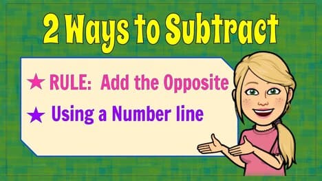 2 Ways to Subtract Negative Numbers | 7.NS.A.1