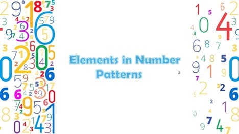 Elements in Number Patterns