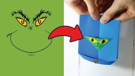 DIY Craft: Paper Grinch Toy