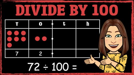 Dividing Numbers by 100