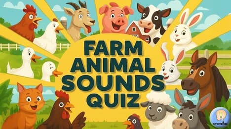 Farm Animal Sounds Game and Quiz