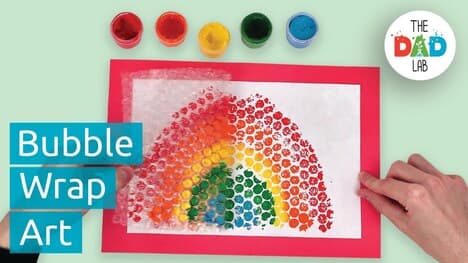3 Bubble Wrap Painting Ideas