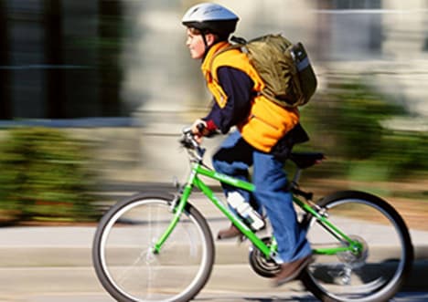 Cycling to school