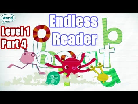 Monster Endless Reader Level 1 Part 4 - Letter a & b