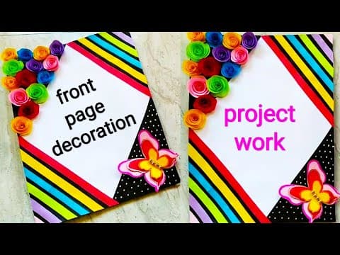 Project work - new front page decoration