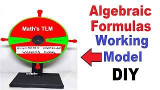 maths TLM (algebra formula) working model