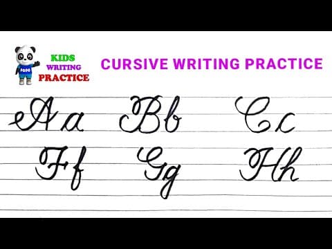 Cursive writing for beginners - cursive writing capital and small letters - cursive writing practice