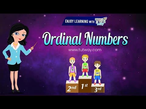 Ordinal Numbers For Kids - Learn Ordinal numbers - Ordinals numbers 1-10