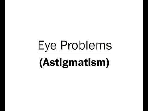 Eye Problems Astigmatism Animation Telugu Audio