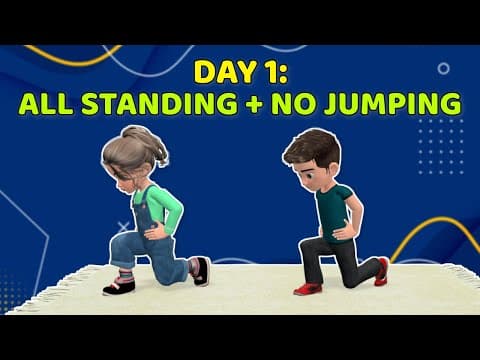 DAY 1 OF 3 WORKOUT PLAN FOR KIDS: BEST STANDING EXERCISES | Kids Exercise