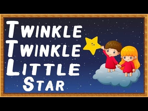 Twinkle twinkle little star - kids learning - twinkle twinkle with lyrics