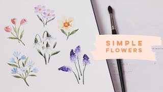 Beginner Watercolor Flowers | Springtime Blooms