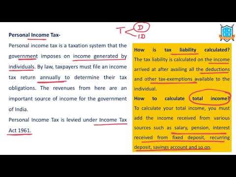 What is Personal Income Tax ? || Personal Income Tax అంటే ఏమిటి?