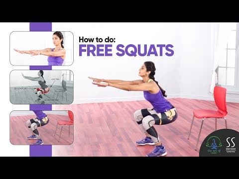 Free Squats | Lower Body Exercises | Learn with Shilpa Shetty Kundra