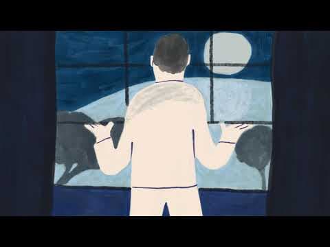 A hungry bear pilfers a woodpeckers acorn stash