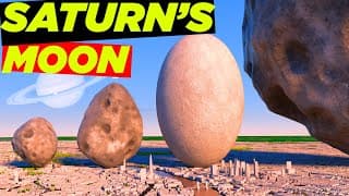ALL SATURN'S MOON Size Comparison