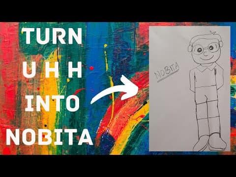 How to draw Nobita|Nobita Drawing With U H H | Easy way to draw Nobita | Nobita drawing step by step