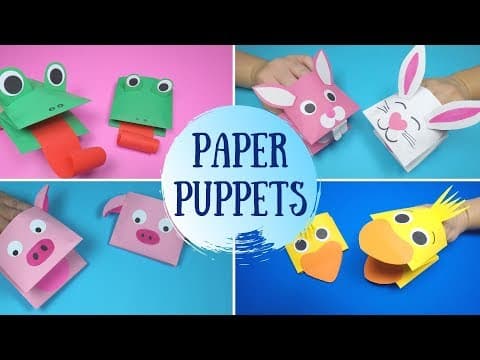 How to Make Paper Puppets | 5 Easy Paper Puppets