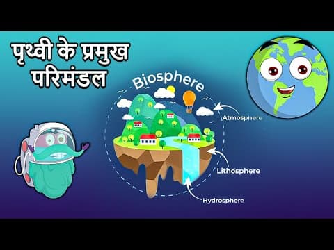 पृथ्वी के चार प्रमुख परिमंडल | Four Domains Of The Earth In Hindi | 4 Spheres Of Earth