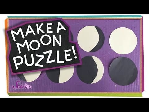 Make a Moon Puzzle! #sciencegoals