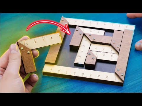 Cool School Puzzle - Try to fit all the rulers in a frame