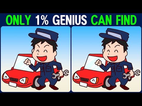 【Find the Difference】 Genius can find all differences!