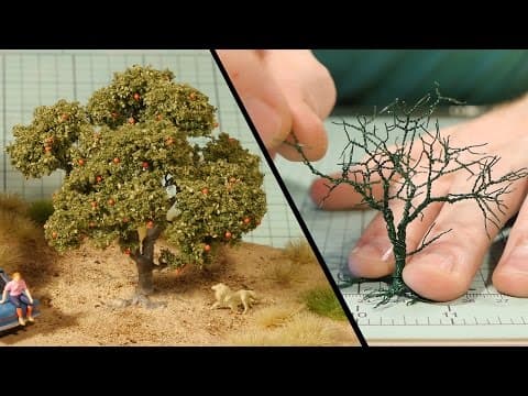 How to make a model railroad wire tree