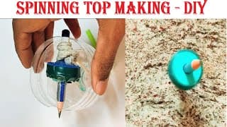 how to make spinning top making science project