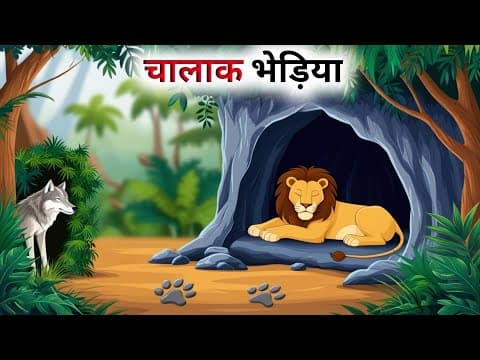 एक चालाक भेड़िए की कहानी // Panchatantra Ki Kahani // Hindi Cartoon