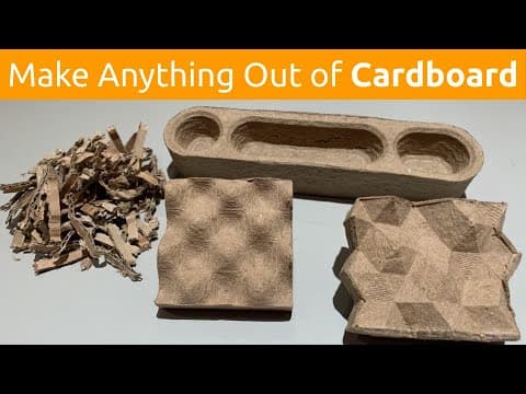 Recycle cardboard into anything with 3D printing, an XYZAidan demonstration