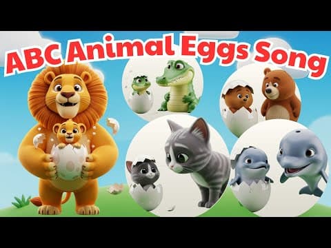 🐣 Animal ABC Song | Funny Animals Hatch From Eggs 🐊🐻🐱 | Learn Alphabet with Meow Meow TV 🎶