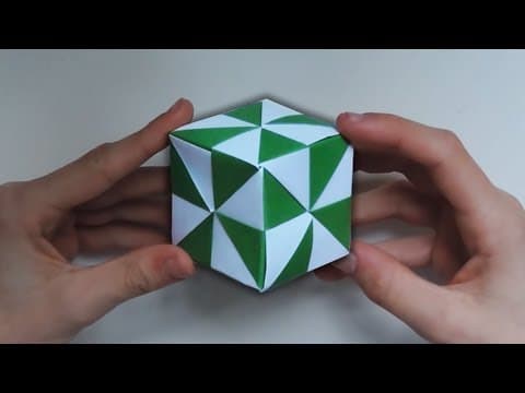 Origami pinwheel cube.