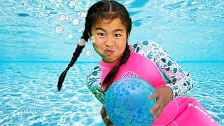 Swimming in the Pool | Kids Songs and Nursery Rhymes with Jannie and Lyndon