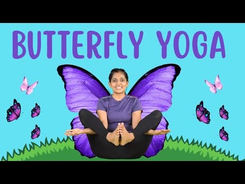 Fun Yoga Warm up Exercise for Kids | Butterfly Yoga | Improve Flexibility | Yoga Guppy with Rashmi