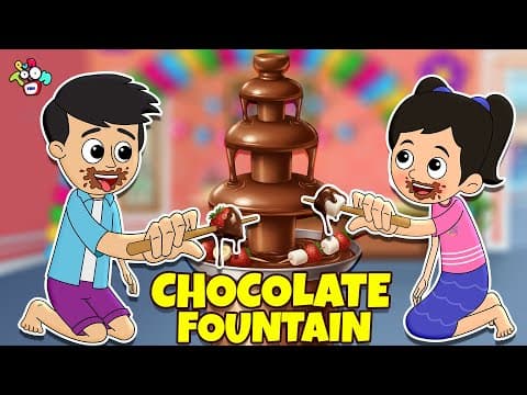 HOT Chololate Fountain | Winter Days | Cartoon | Hindi Kahani | Moral Story | PunToon Kids Hindi