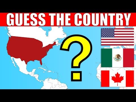 Guess The Country on The Map – AMERICAS | Geography Quiz Challenge