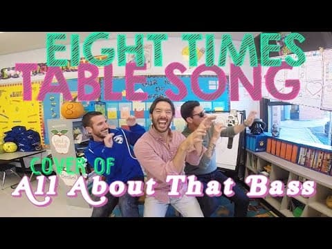 Eight Times Table Song Cover of All About That Bass by Meghan Trainor