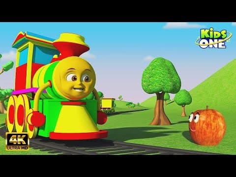Fruit train - ఫ్రూట్ ట్రైన్ - learn fruits names for children - kids songs
