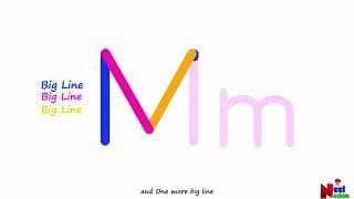 Writing the letter M|Alphabet writing|Writing letter for Kids