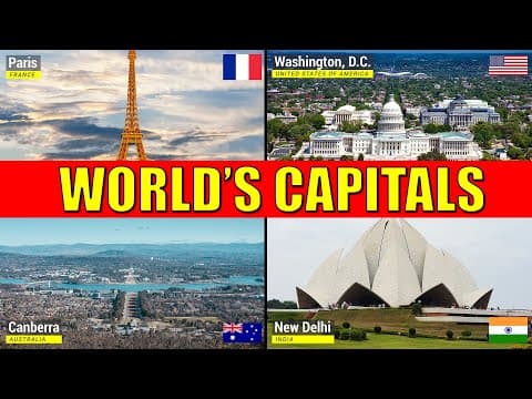 Countries and Capitals of the World - Learn Names of Capital Cities