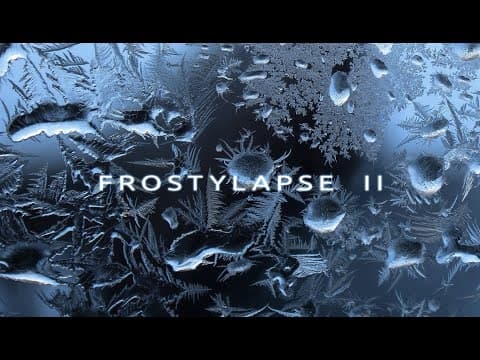 FROSTYLAPSE II: Window frost forms in time lapse