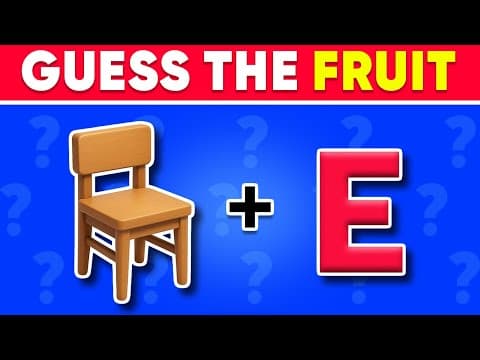 Can You Guess The FRUIT By Emojis? 🍎 Emoji Quiz Challenge 2025