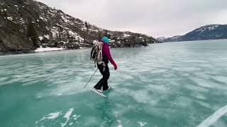 Wild ice skating on Alaskas remote lakes